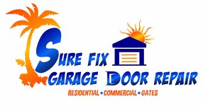 sure fix garage door repair logo